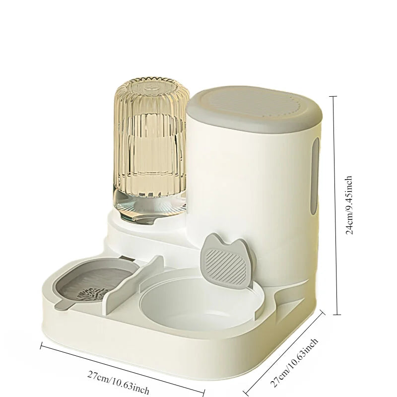 Gravity Pet Feeder & Water Dispenser – No Spill Cat & Dog Feeding Station