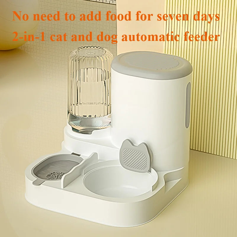 Gravity Pet Feeder & Water Dispenser – No Spill Cat & Dog Feeding Station